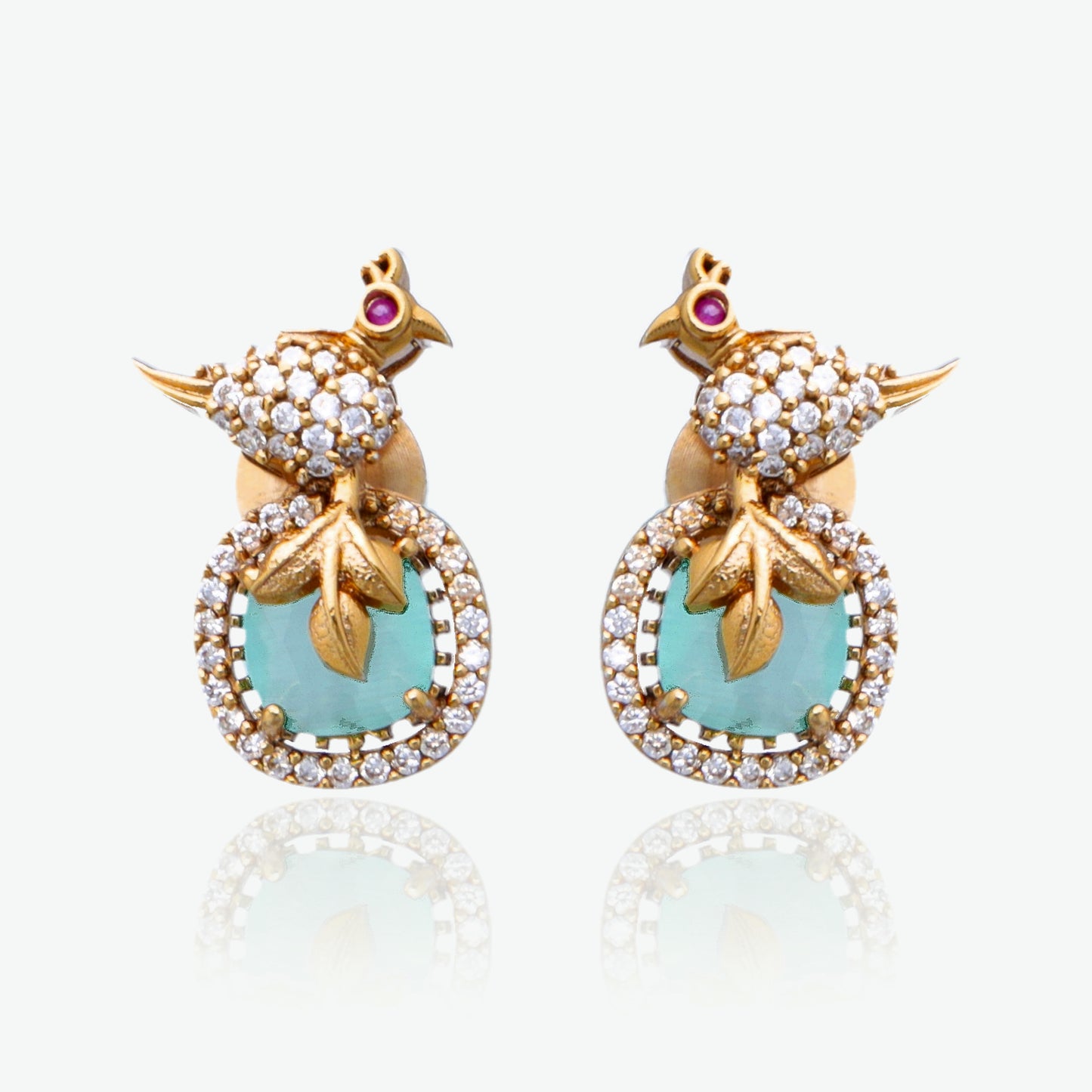 Graceful Bird Motif Pendant Set