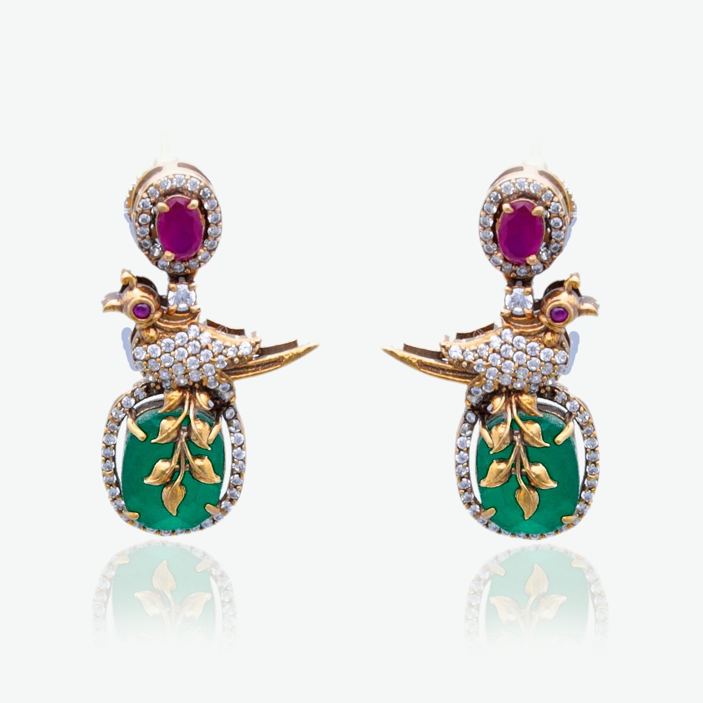 Exquisite Peacock Motif Necklace set