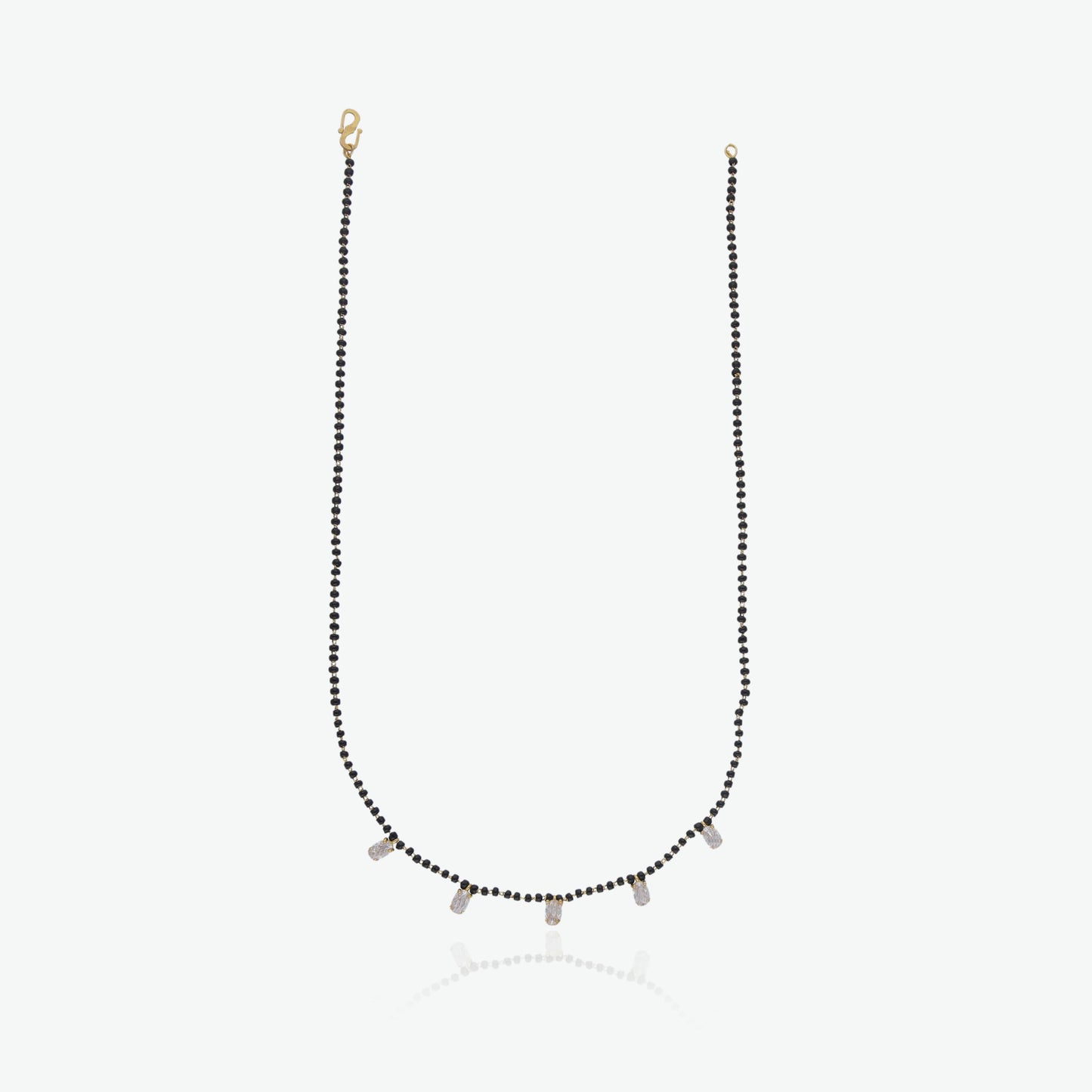 Minimal Mangalsutra with CZ Drops