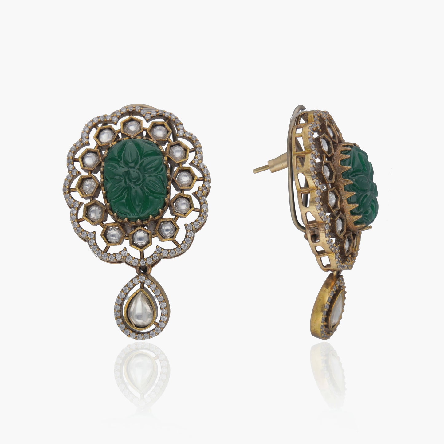 Royal Carved Stone Choker Set