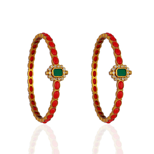 Coral & Emerald Kadas
