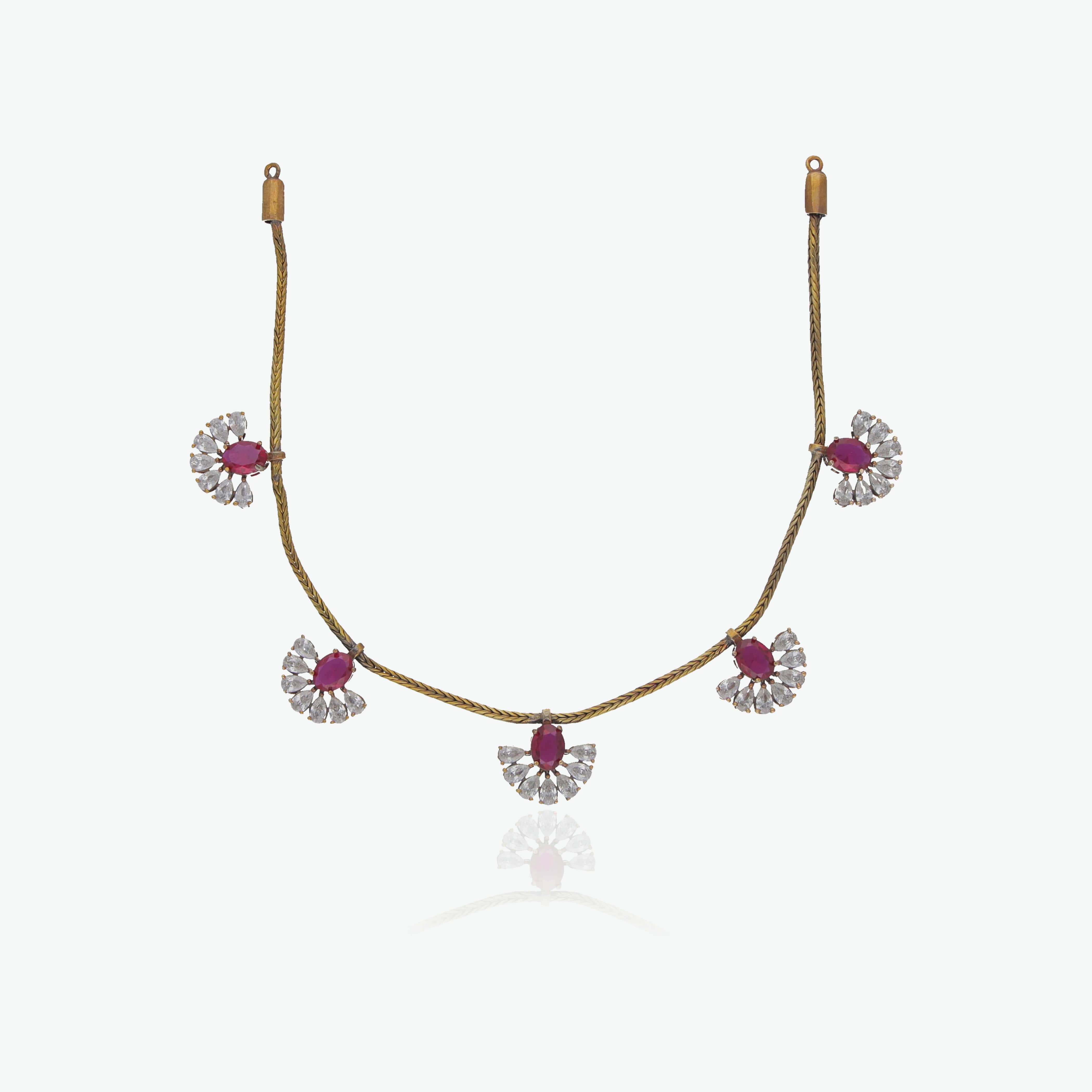 Sunburst Style Necklace Set