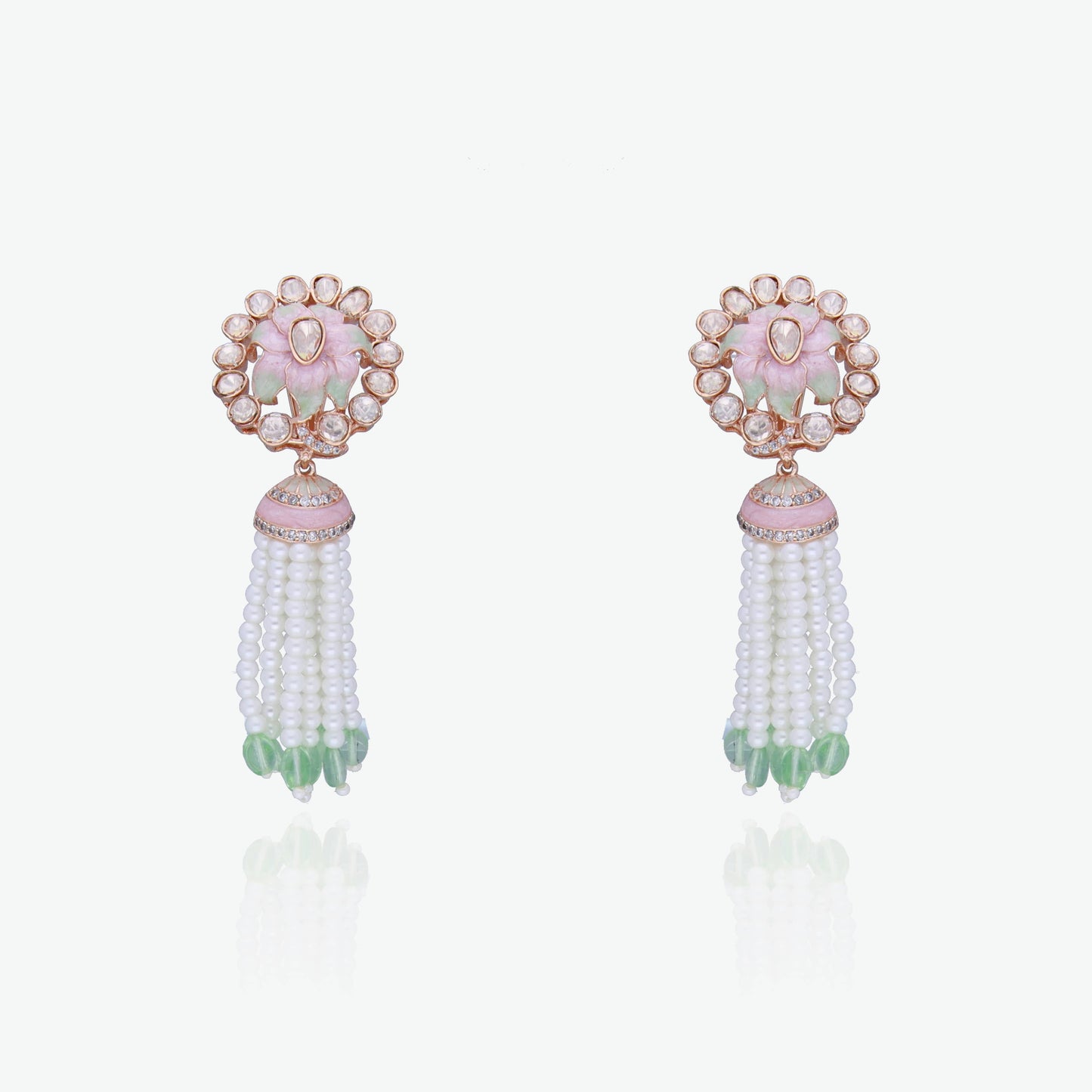 Lotus & Pearl Tassel Drops