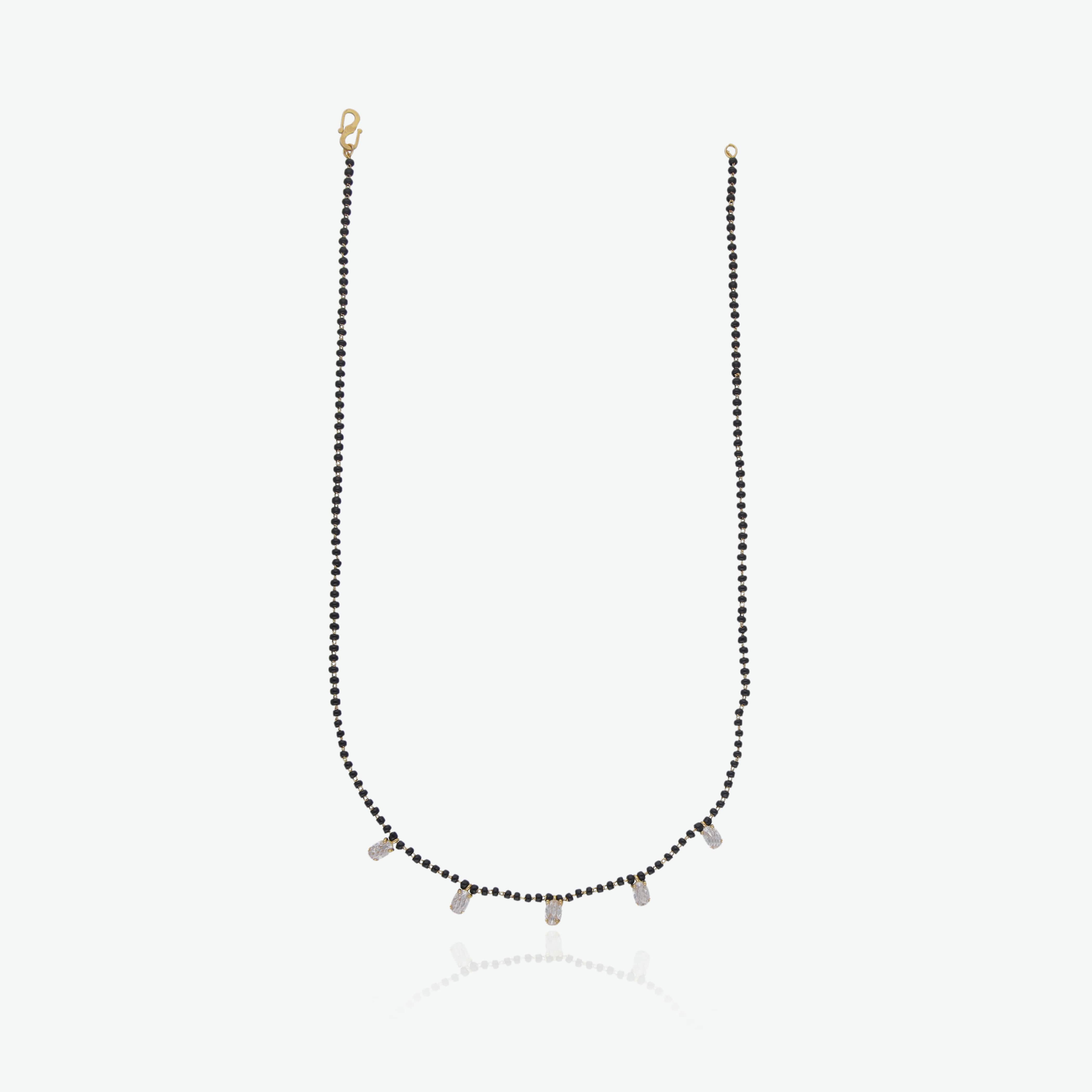 Minimal Mangalsutra with CZ Drops