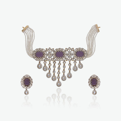 Royal Carved Stone Choker Set