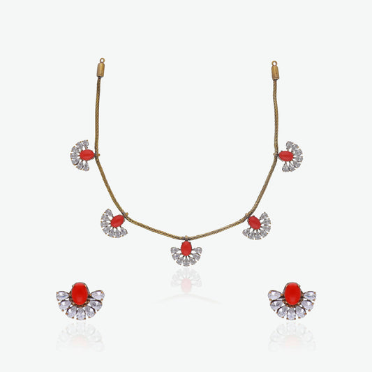 Sunburst Style Necklace Set