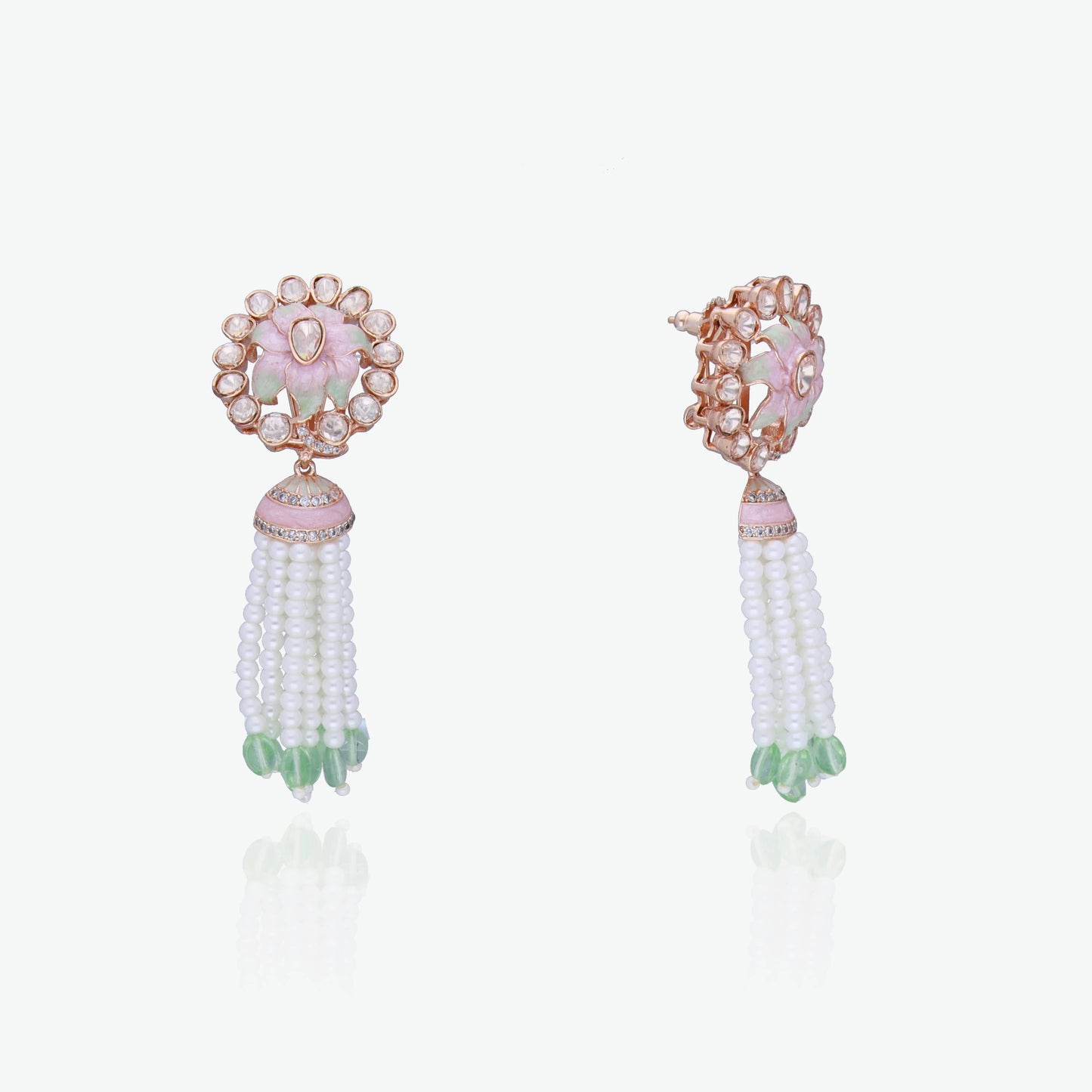 Lotus & Pearl Tassel Drops