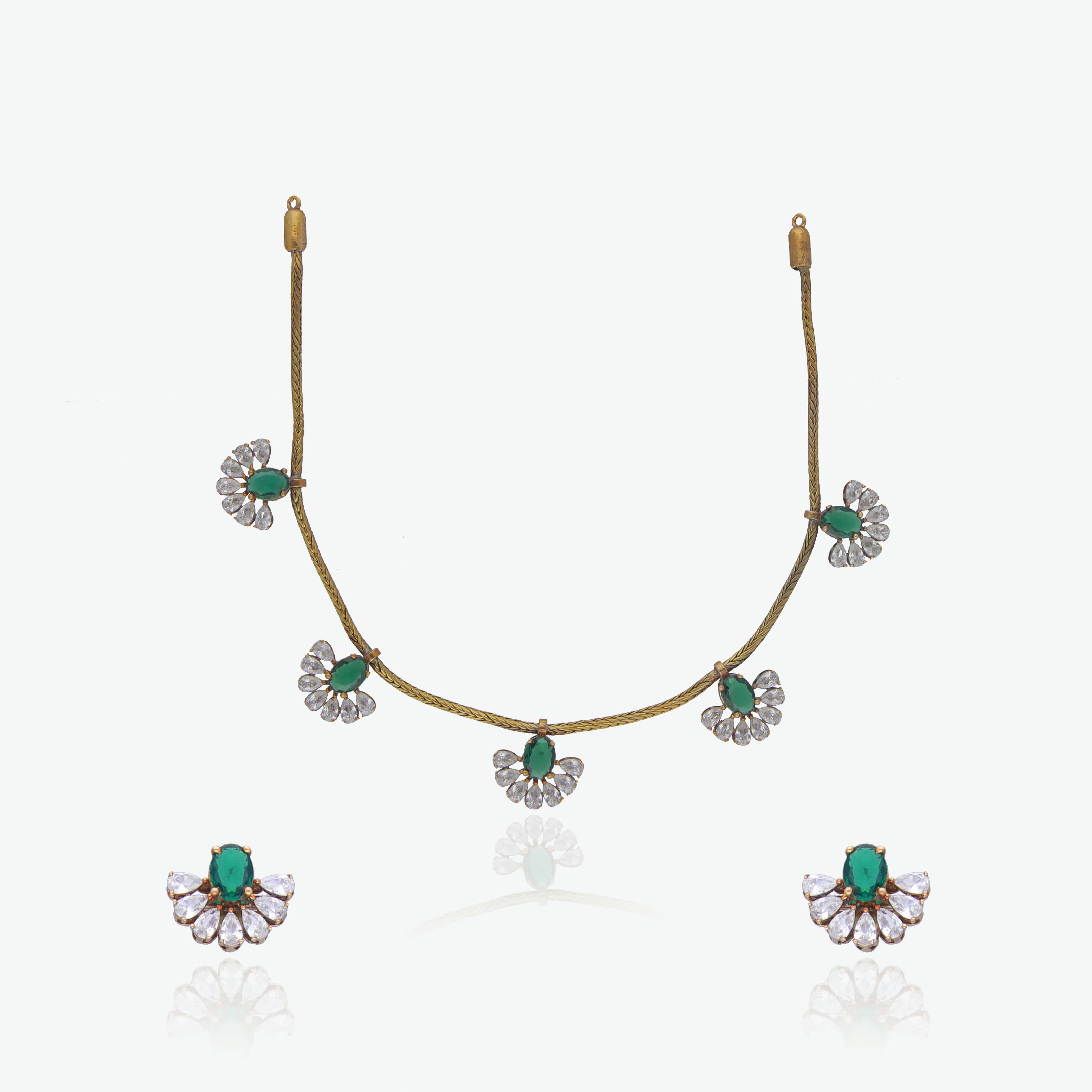 Sunburst Style Necklace Set