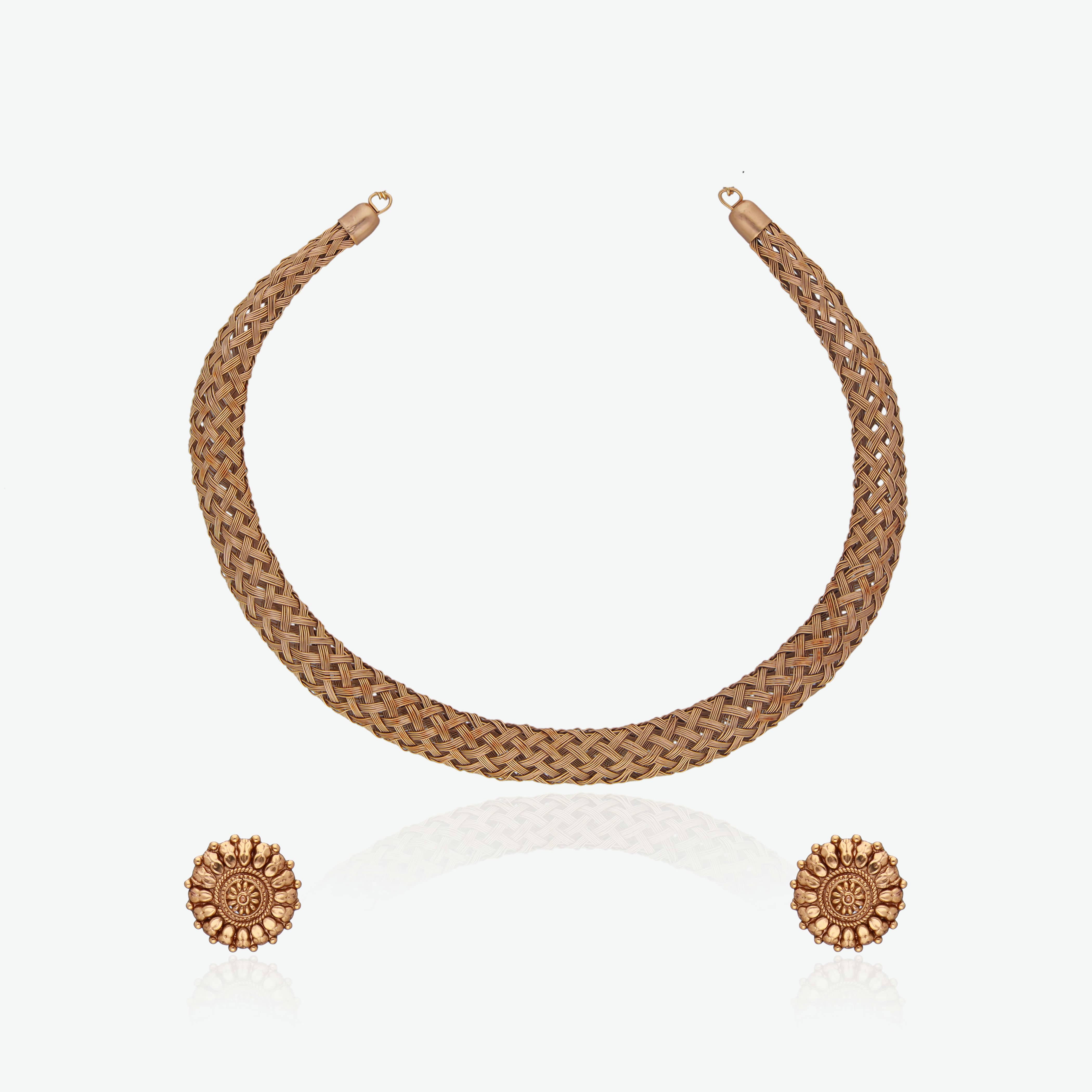 Antique Woven Necklace Set