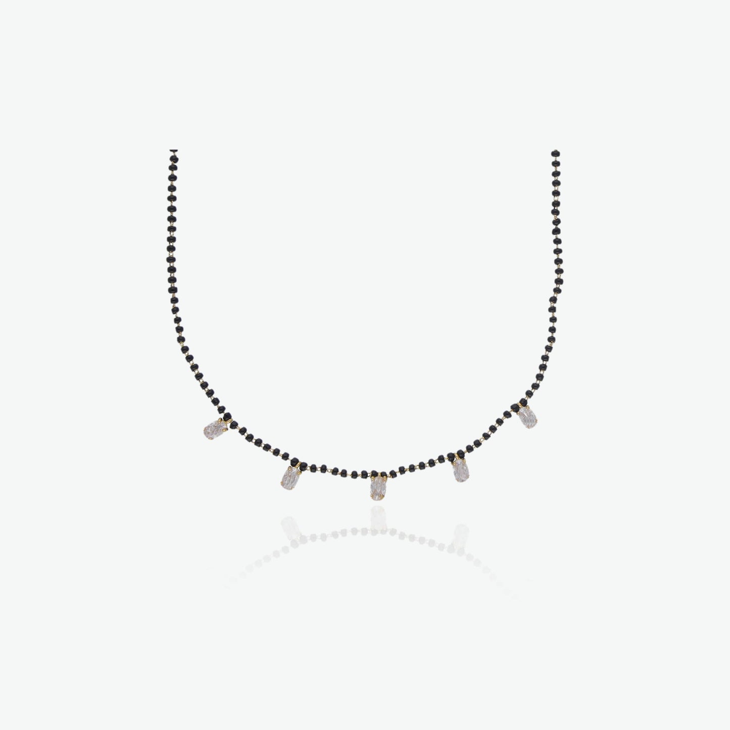 Minimal Mangalsutra with CZ Drops