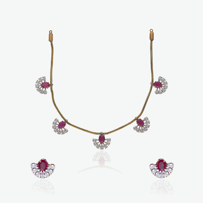 Sunburst Style Necklace Set