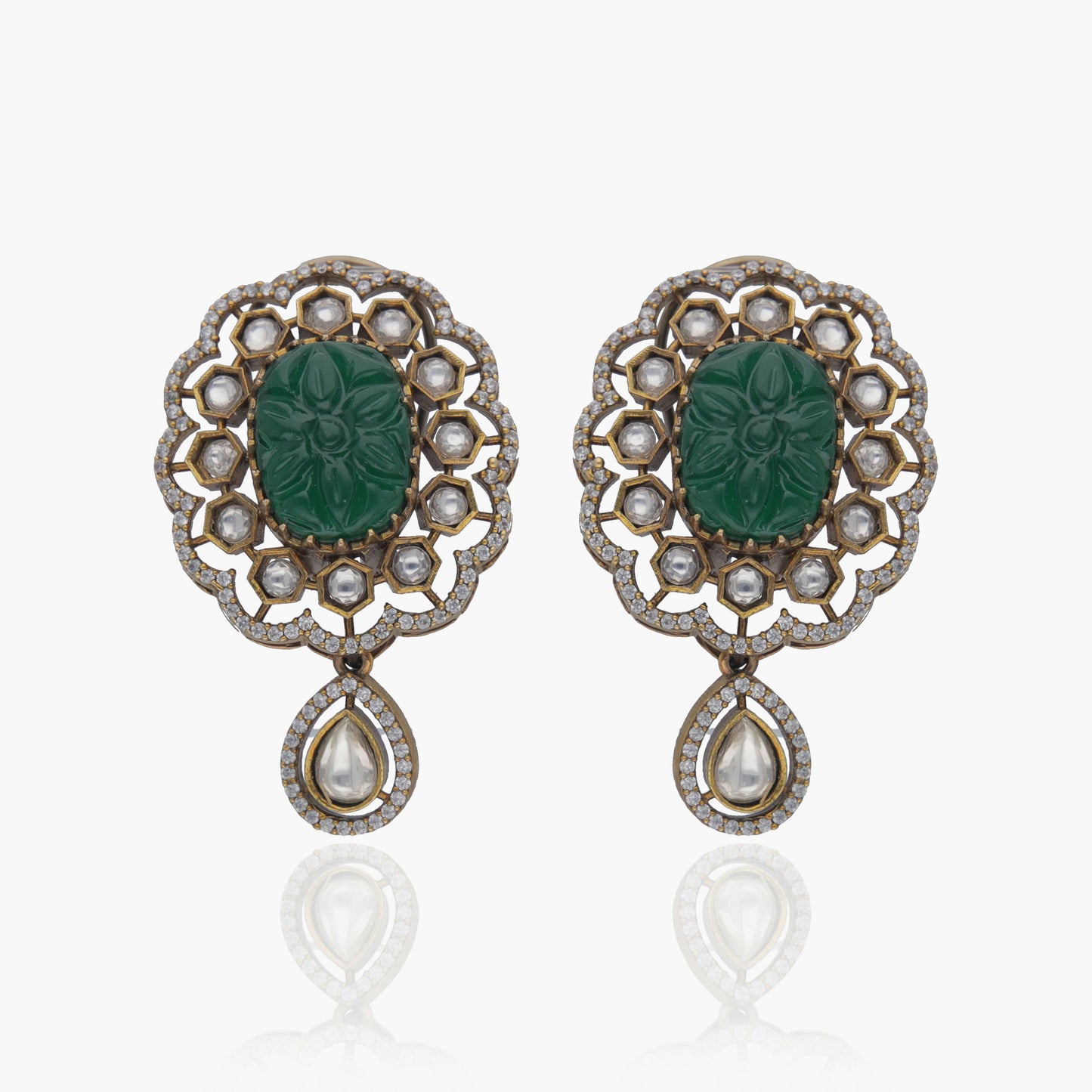 Royal Carved Stone Choker Set