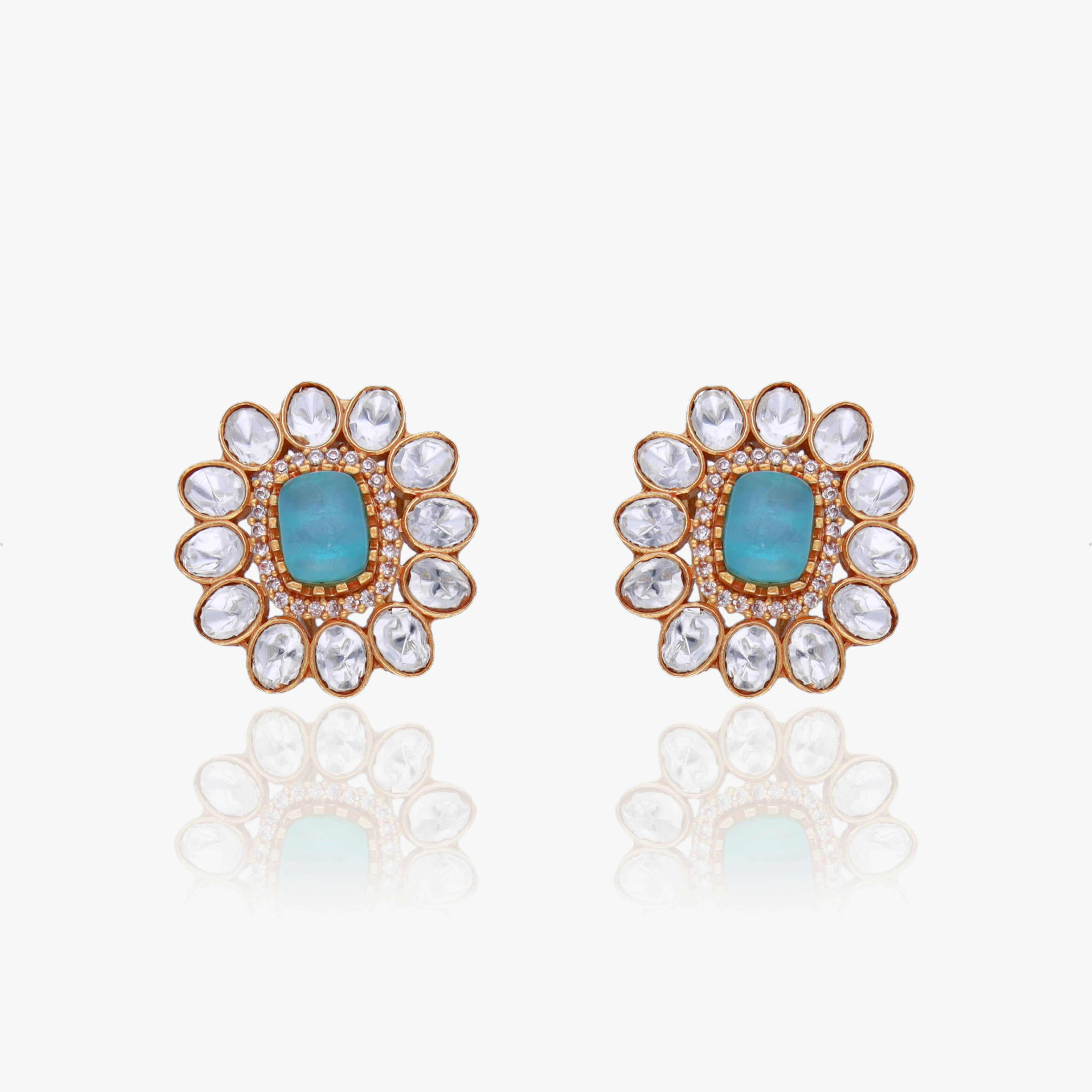 Blue Stone Necklace Set