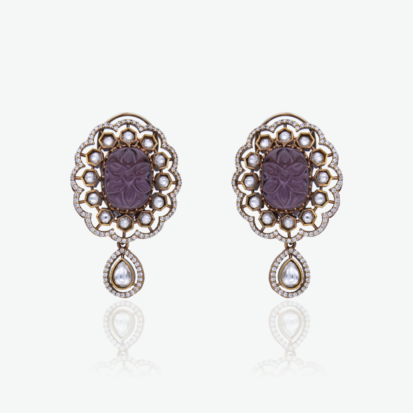 Royal Carved Stone Choker Set