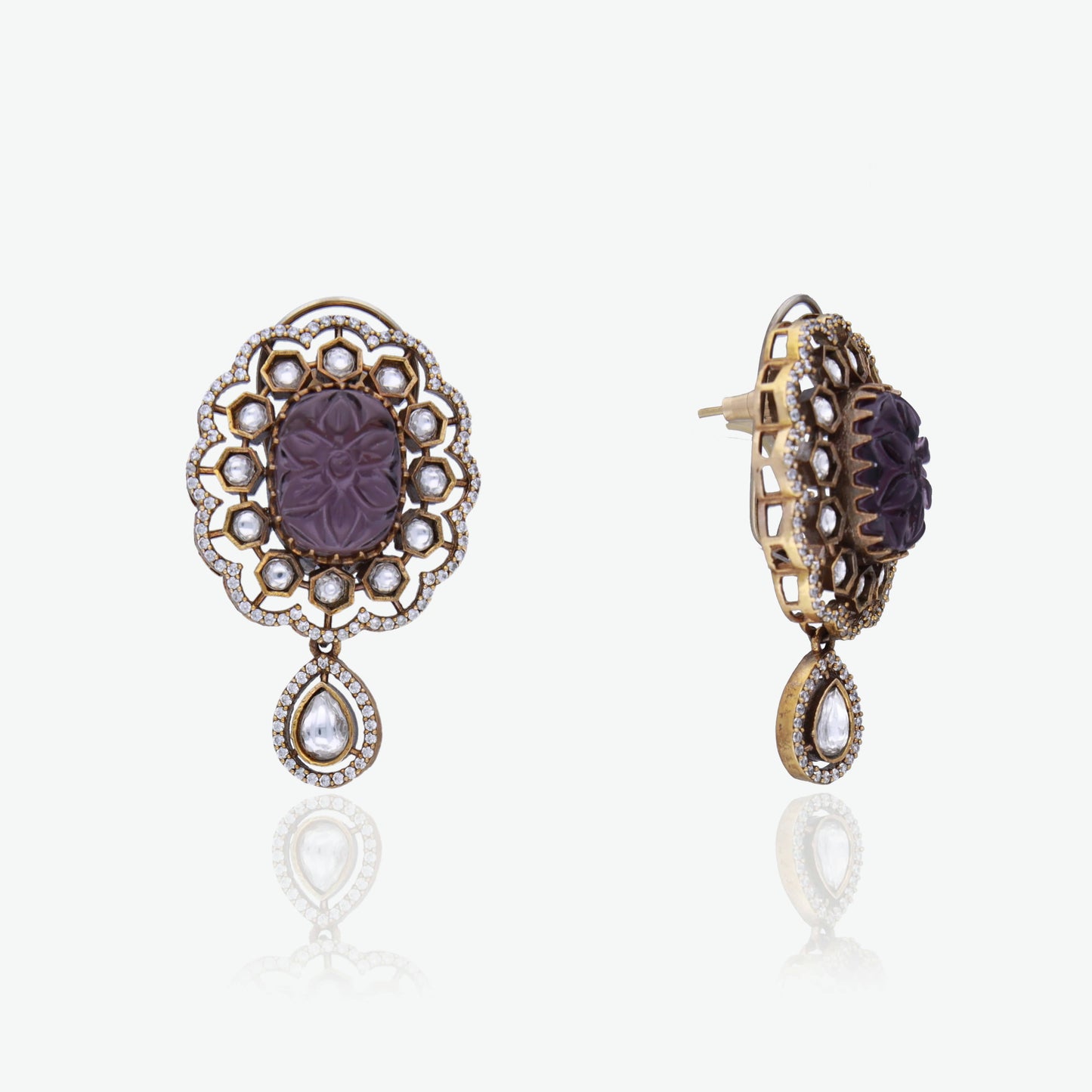 Royal Carved Stone Choker Set