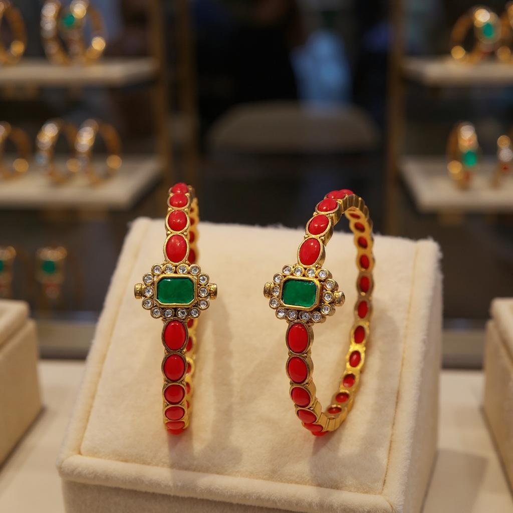 Coral & Emerald Kadas