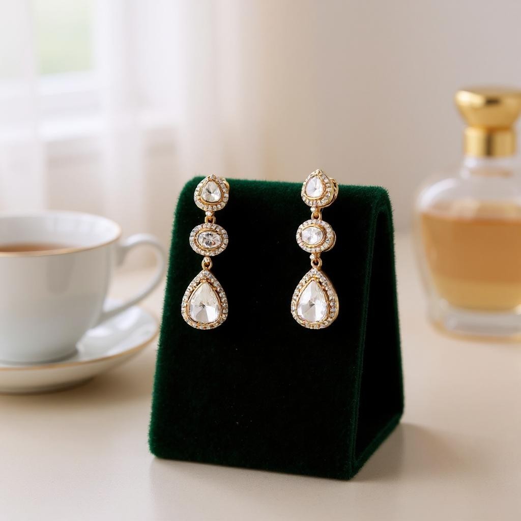 Stunning Moissanite Danglers